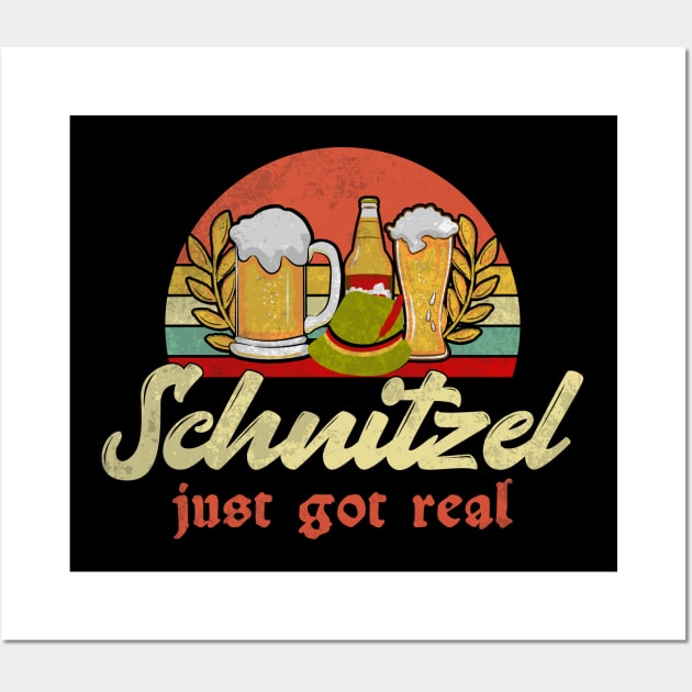 Schnitzel Just Got Real Wall Art by Etopix